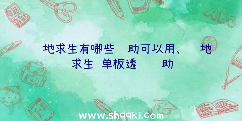 绝地求生有哪些辅助可以用、绝地求生